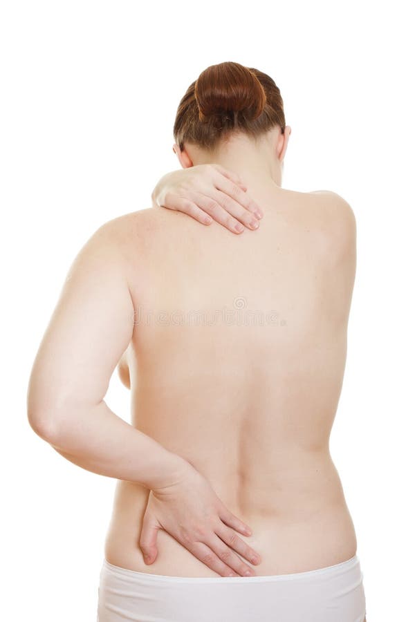 Scoliosis, thin man on his back, no shirt. curvature of the spin Stock  Photo by ©kleberpicui 86303592