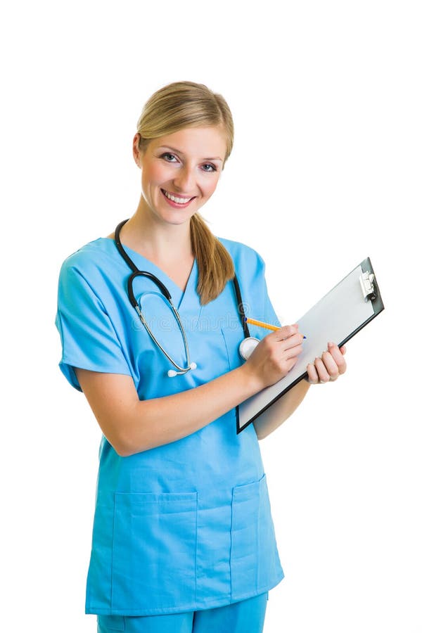 Woman in medical doctor uniform