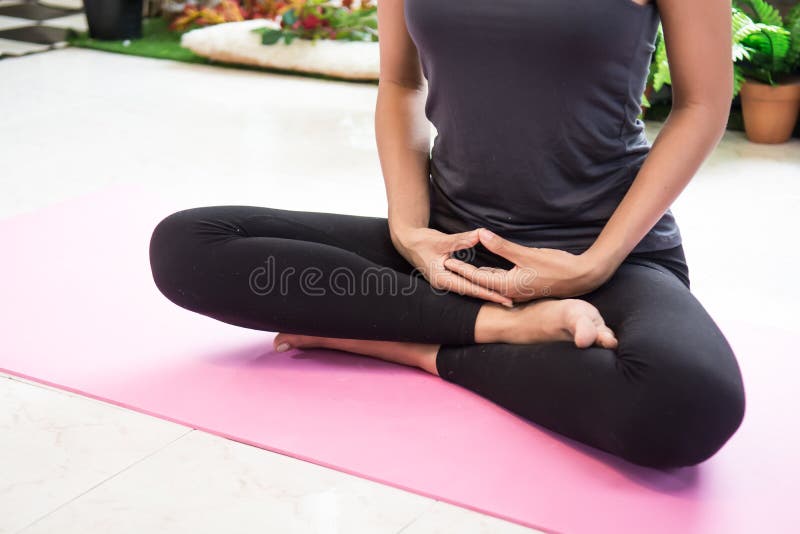 Woman meditating