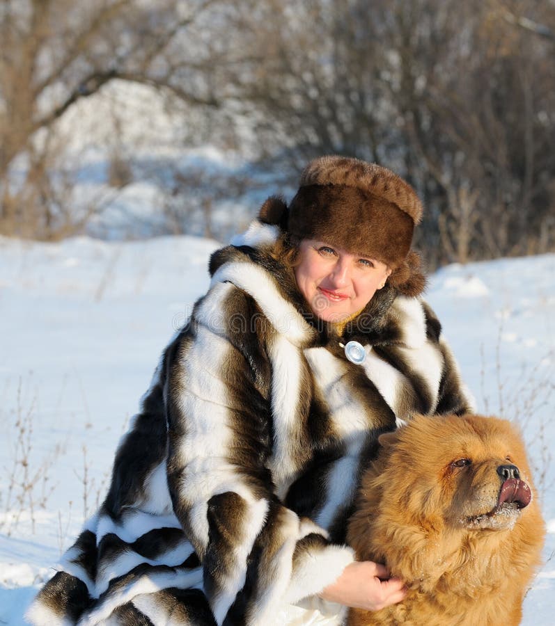 dog mink coat