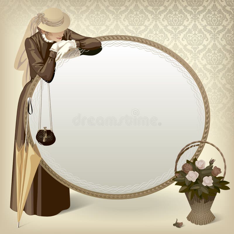 Woman with a mirror