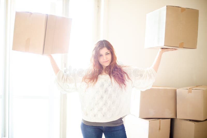 Woman Moving stock photography