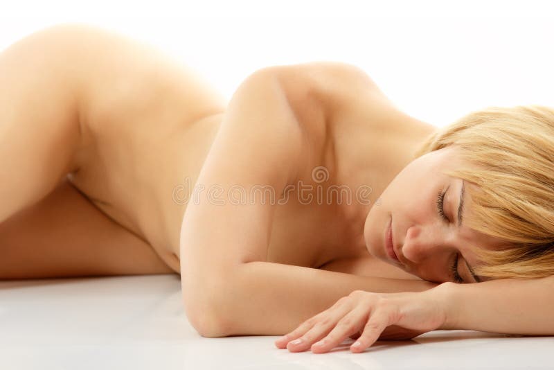 Nude asleep woman