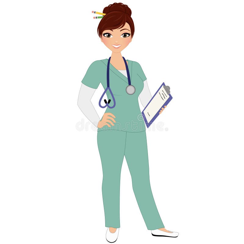 Featured image of post Nurse Uniform Scrubs Clipart Flat style cartoon vector isolated illustration