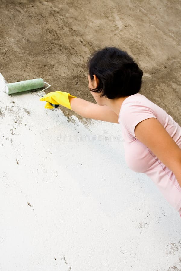 Woman painting