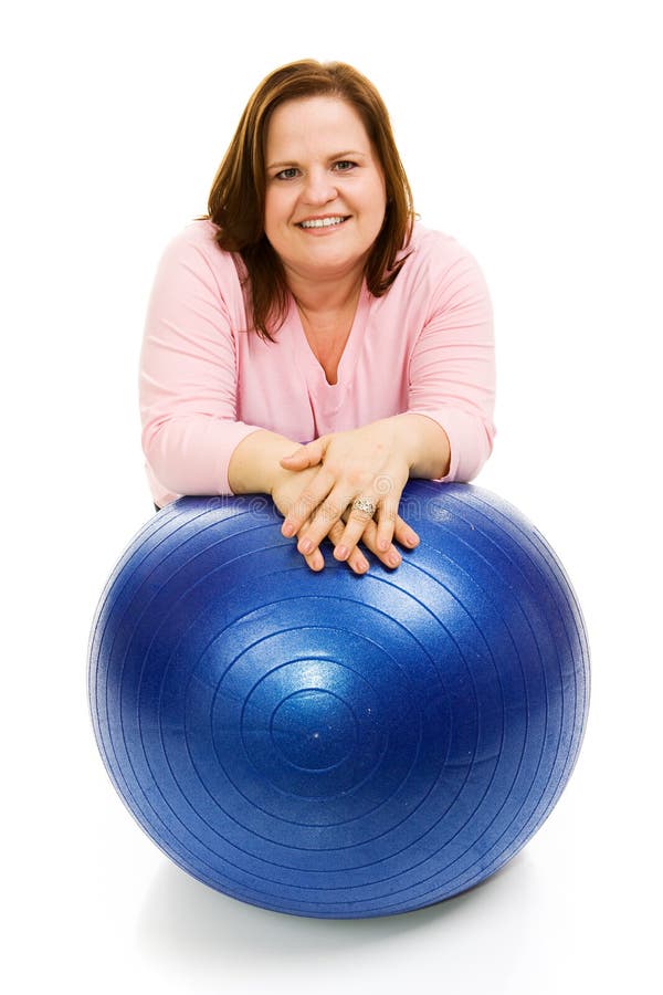 Woman With Pilates Ball