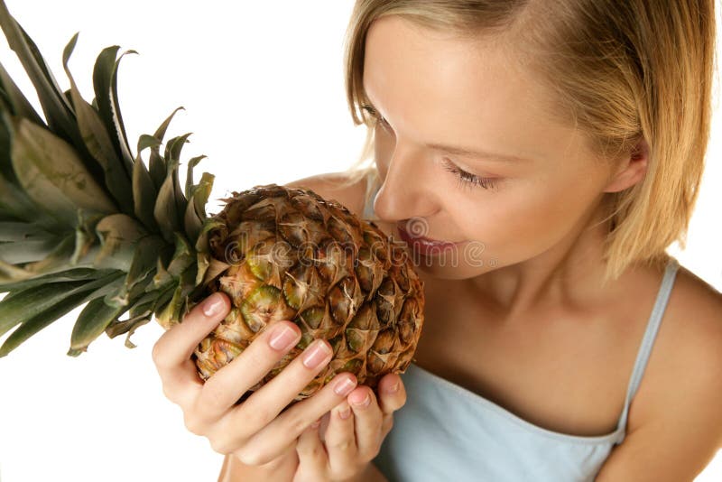 Smelling Pineapple Stock Photos Free & RoyaltyFree Stock Photos from