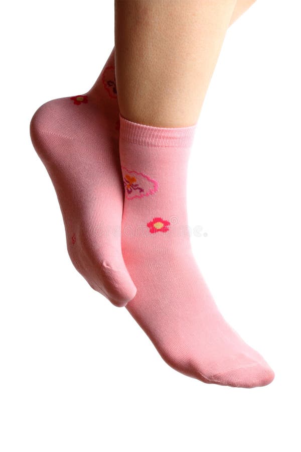 Woman In Pink Socks Royalty Free Stock Image Image 18854176