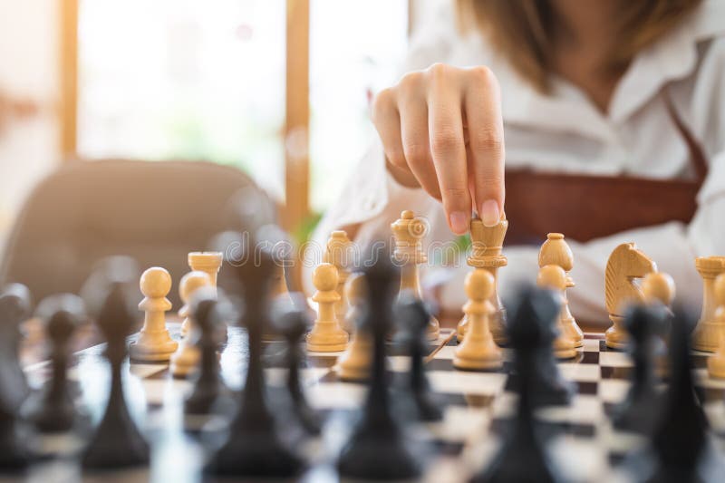 Friendly Games at a Local Chess Club Stock Photo - Alamy