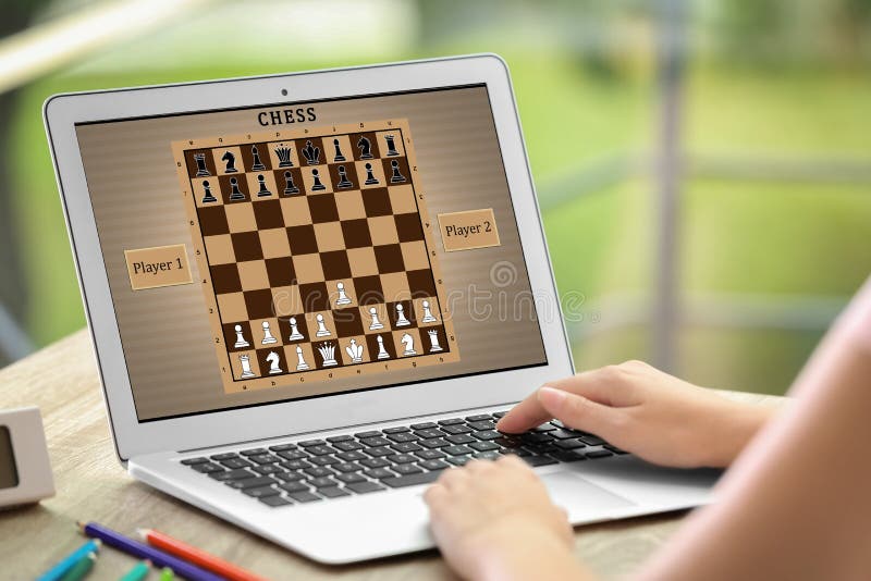 Play Chess Online with Tablet Computer. Online Education, Remote Distance  Learning, Entertainment at Home Stock Image - Image of home, concentration:  210118977