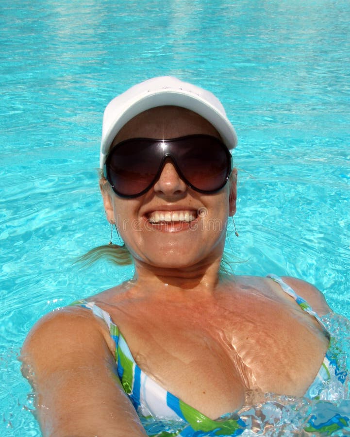 Woman in the pool