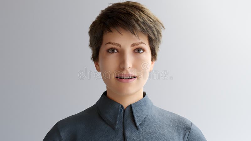 Woman Portrait with Short Hair on White Background Human Resources 3D Illustration Stock Illustration - Illustration of client, girl: 226014358 Woman Portrait with Short Hair on White Background Human Resources 3D Illustration Stock Illustration - Illustration of client, girl: 226014358