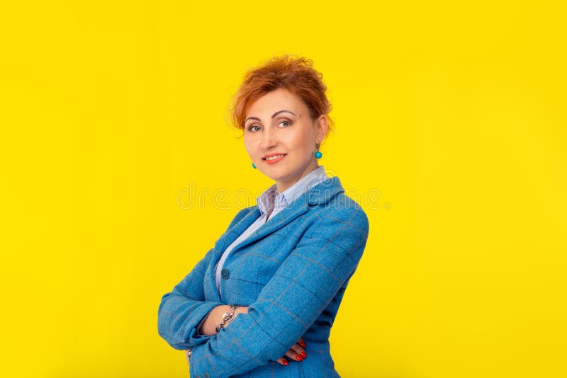 Woman posing with crossed arms confident and smiling royalty free stock photography Woman posing with crossed arms confident and smiling royalty free stock photography