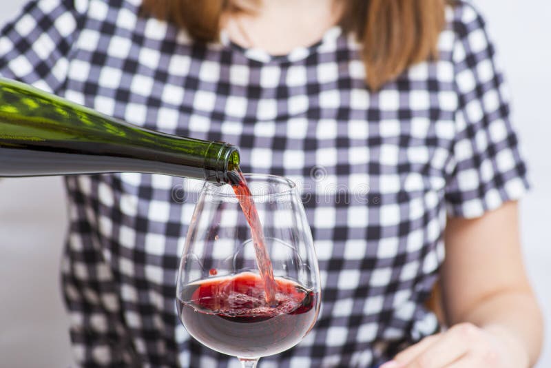 Alcoholic Female Trying Reach Bottle On Table Willpower Absence