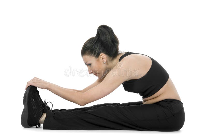 Woman practicing fitness