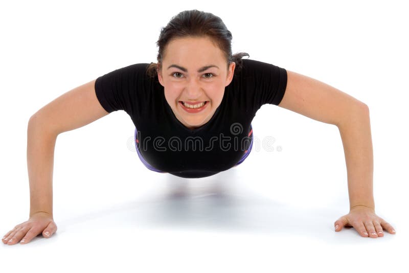 Woman practicing fitness