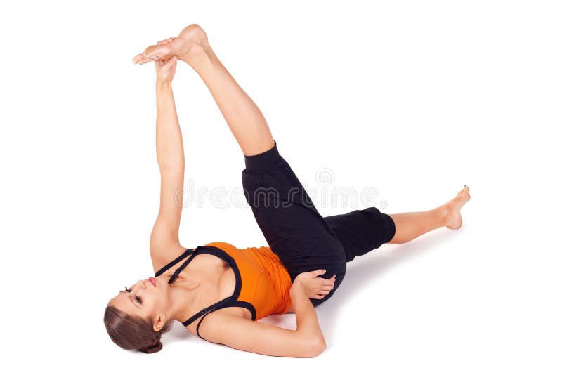 Reclining Hand-to-Big-Toe Pose (Supta Padangusthasana I) | Iyengar Yoga