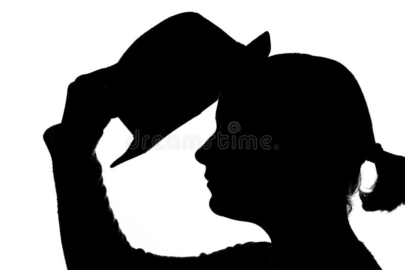Silhouette of beautiful profile of female head concept beauty and fashion  Stock Photo by ©fantom_rd 173922990