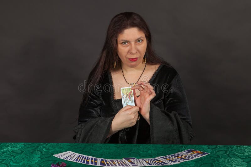 Reading Tarot Cards stock image. Image of esoteric, mysticism - 263815