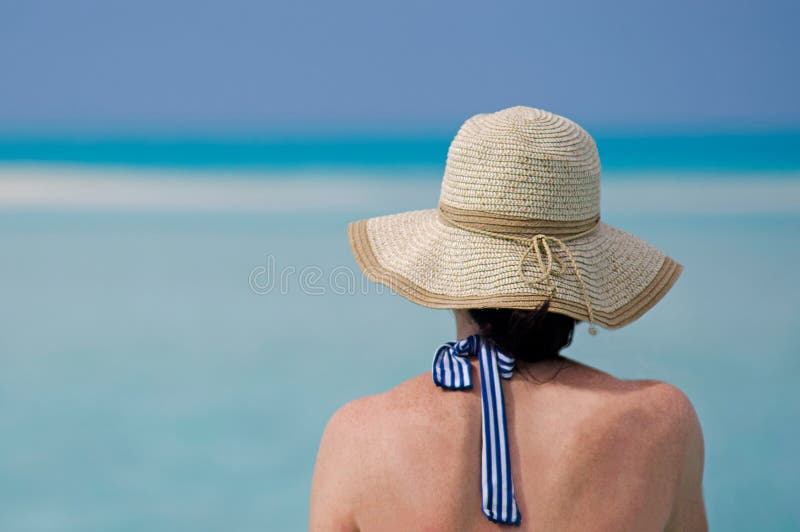 Woman relax during travel vacation on tropical isl stock image Woman relax during travel vacation on tropical isl stock image
