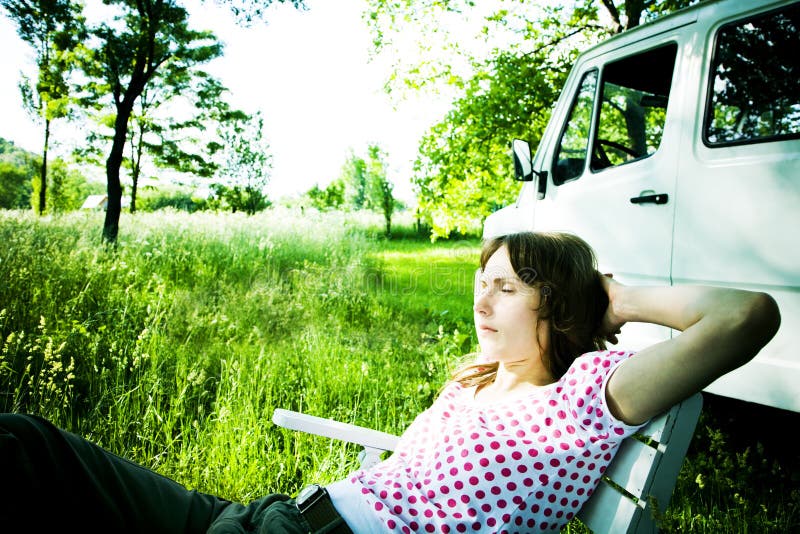 Woman relaxing