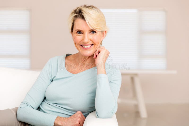 Woman relaxing home