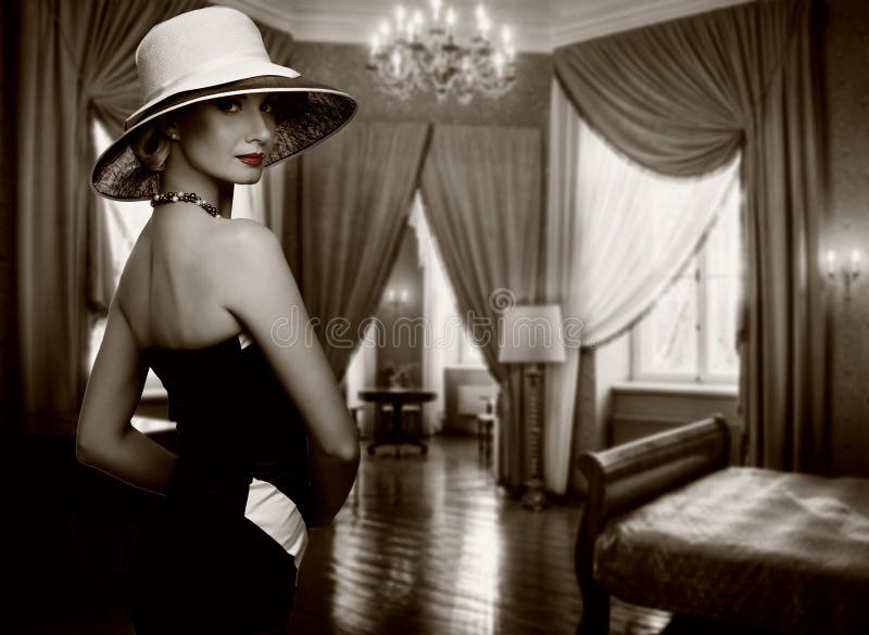 Luxury stock photo. Image of female, interior, pretty - 8637516