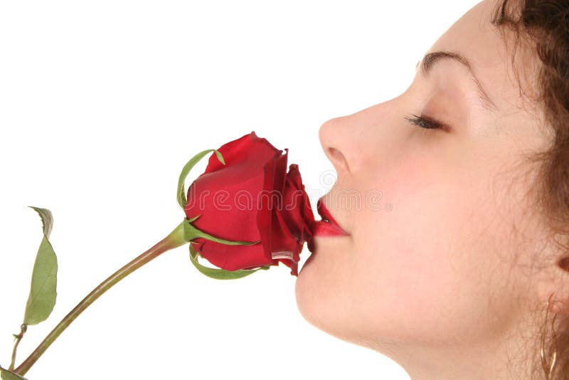 Woman with rose2