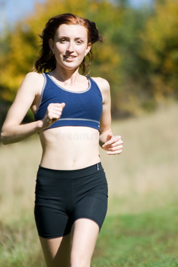 Woman and running