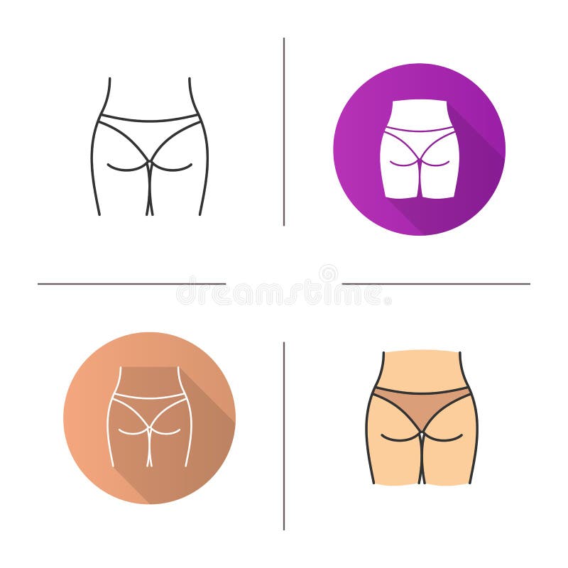 Buttocks Icon. Elements of Human Body Parts Multi Colored Icons. Premium  Quality Graphic Design Icon Stock Illustration - Illustration of google,  cartoon: 113841735
