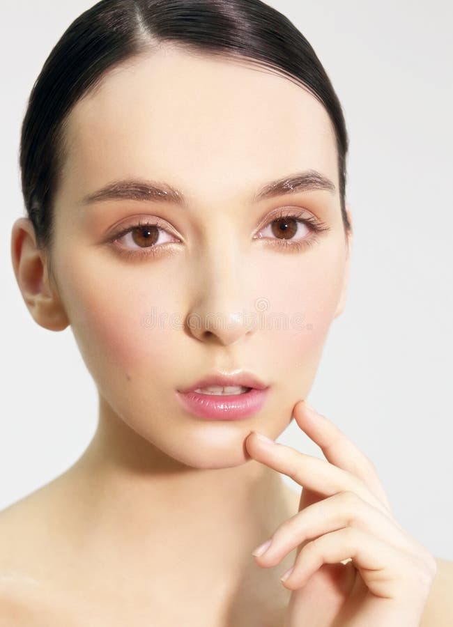 The woman's face with natural make-up. stock image The woman's face with natural make-up. stock image