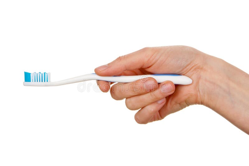 Woman S Hand Holding Toothbrush Stock Photo Image of clear, clean