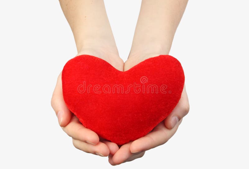 Woman s hands with heart