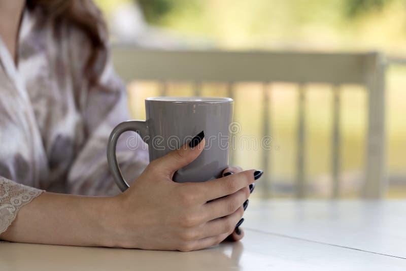 Nude Woman with a Cup of Coffee Stock Photo - Image of adult, emotional:  51527492