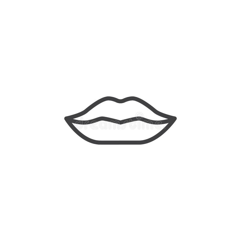 Outline Woman Lip Stock Illustrations – 4,555 Outline Woman Lip Stock ...
