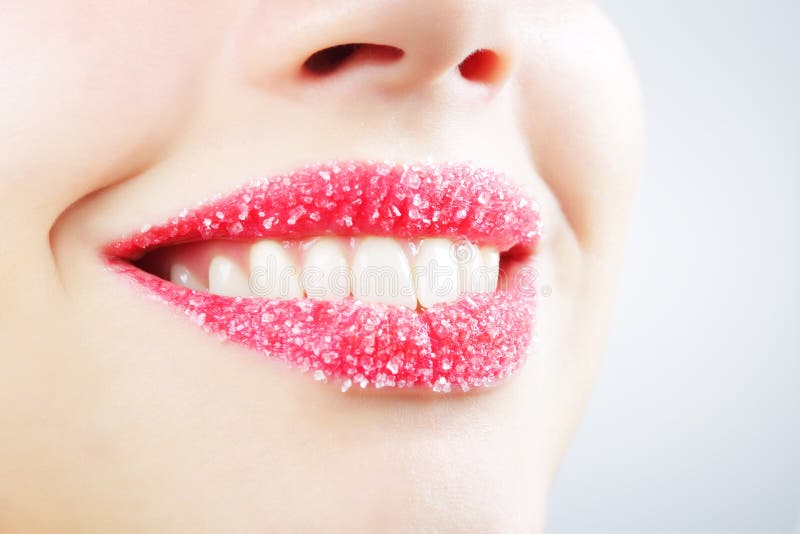 Sugar lips stock image. Image of frozen, cosmetics, open 26628517