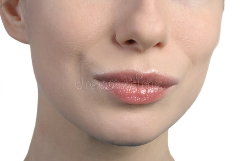 Woman s lips kissing