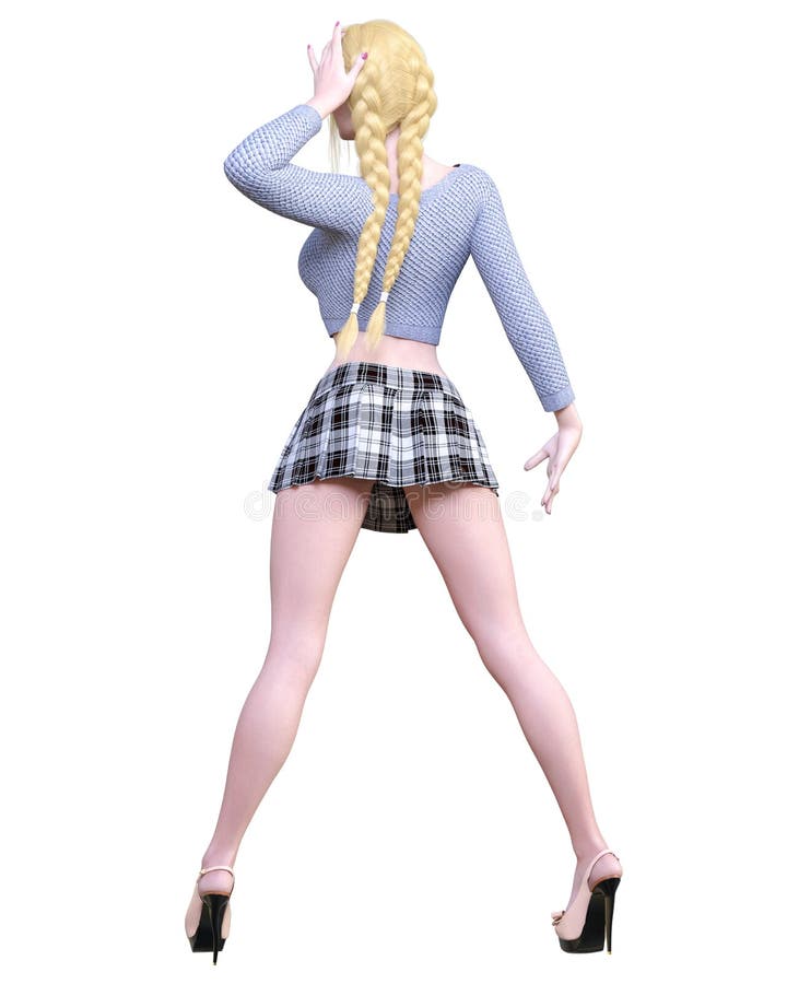 Teen blonde in school uniform erotic pics