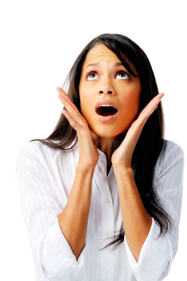 Woman In Shock Stock Image Image Of Adult Face Keywords 23429215