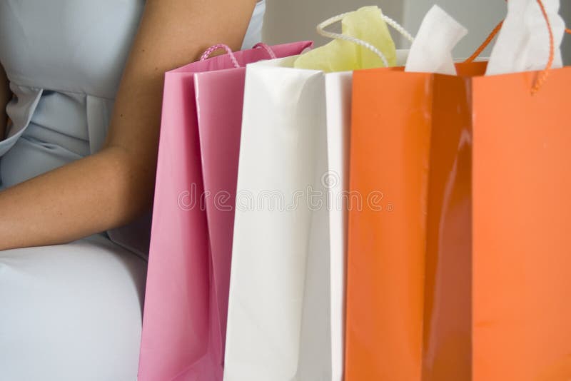 Woman with shopping bags