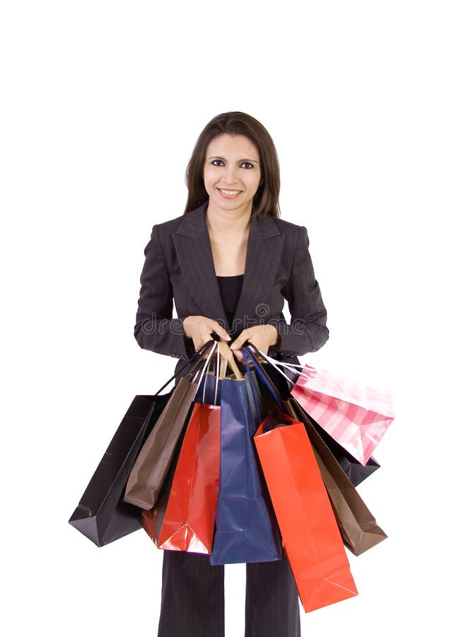 Woman with shopping bags