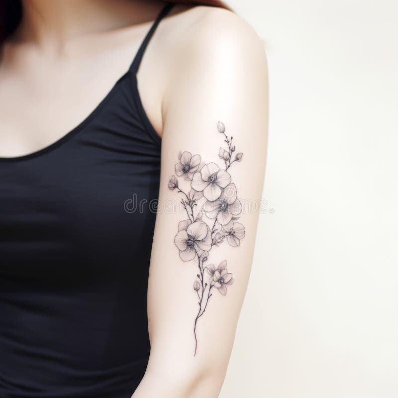 Flower Tattoos : Feminine thigh tattoo – #TattooModels #ta… | Flickr