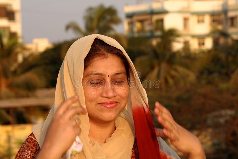 Woman showing extreme happiness