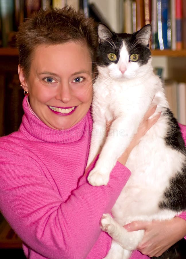 836 Beautiful Woman Holds Cat Stock Photos Free & RoyaltyFree Stock