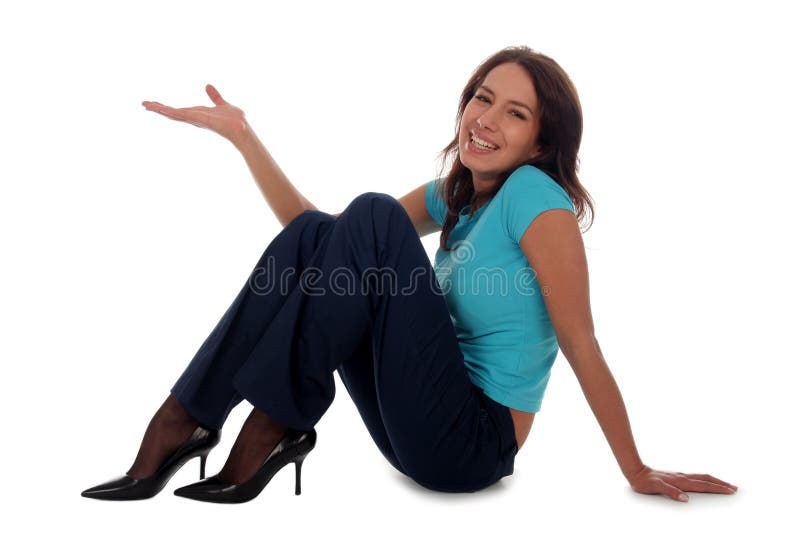Woman sitting royalty free stock images Woman sitting royalty free stock images