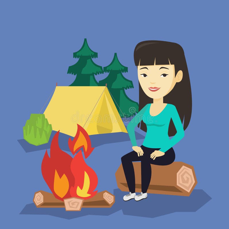 Sitting Campfire Stock Illustrations – 466 Sitting Campfire Stock ...