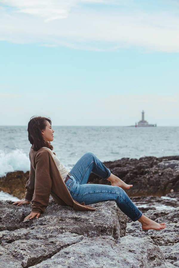 153 Woman Seaside Wet Clothes Stock Photos - Free & Royalty-Free Stock ...