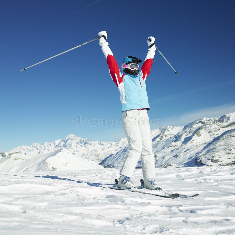 Woman skier stock photo Image of range activity mountains 17019218 Woman skier stock photo Image of range activity mountains 17019218