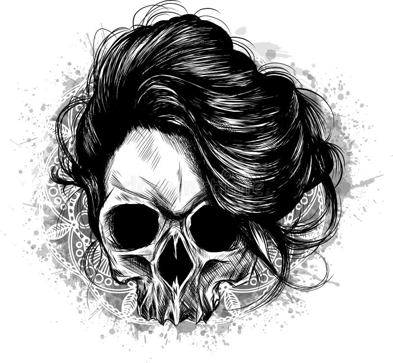 Woman Sugar Skull Face Paint Stock Illustrations – 329 Woman Sugar ...