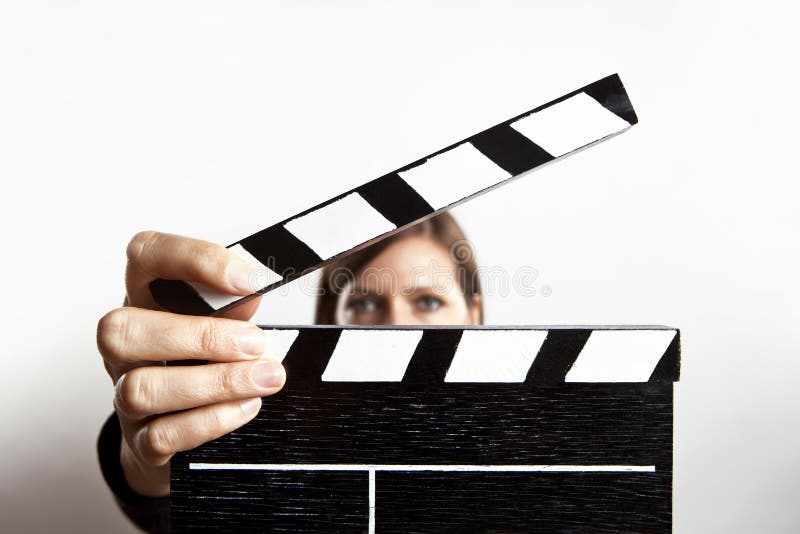 Woman and slate stock image Woman and slate stock image